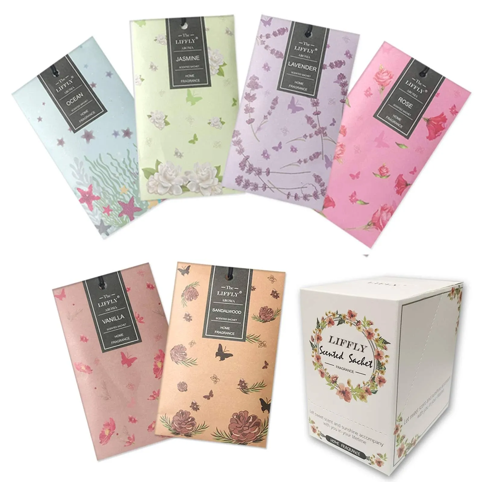 LIFFLY 14 Packs Scented Sachets