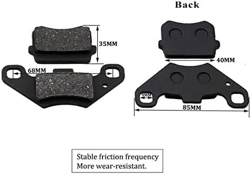 Chinese ATV Rear Brake Caliper for Coolster Taotao Kazuma Roketa Sunl Baja Kinroad 50cc 70cc 90cc 110cc 125cc 150cc 200cc Four Wheeler Trailmaster XRX 150 250 GT Tomberlin Crossfire, Black