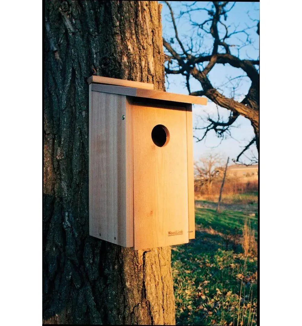 Woodlink Woodpeck Cedar Woodpecker House Brown, 15.125"H