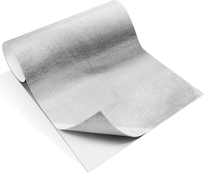 Aluminized Heat Shield Adhesive Backed Barrier Insulation Wrap Reflective ...