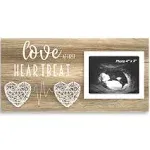 Baby Sonogram Picture Frame for Standard 4" x 3" Ultrasound Photo - Pregnancy Announcements Ideas - Gender Reveal Baby-Shower Gifts - New Mom Expecting Parents to Be Keepsake Gift