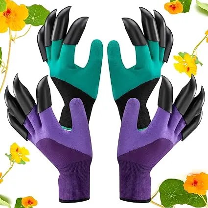 Gloryfox Gardening Gloves with Claws, Waterproof and Breathable Garden Gloves for ...