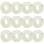 OWLKELA 6 Rolls Transparent Tape Refills Clear Tape All-Purpose Transparent Glossy Tape for Office Home School