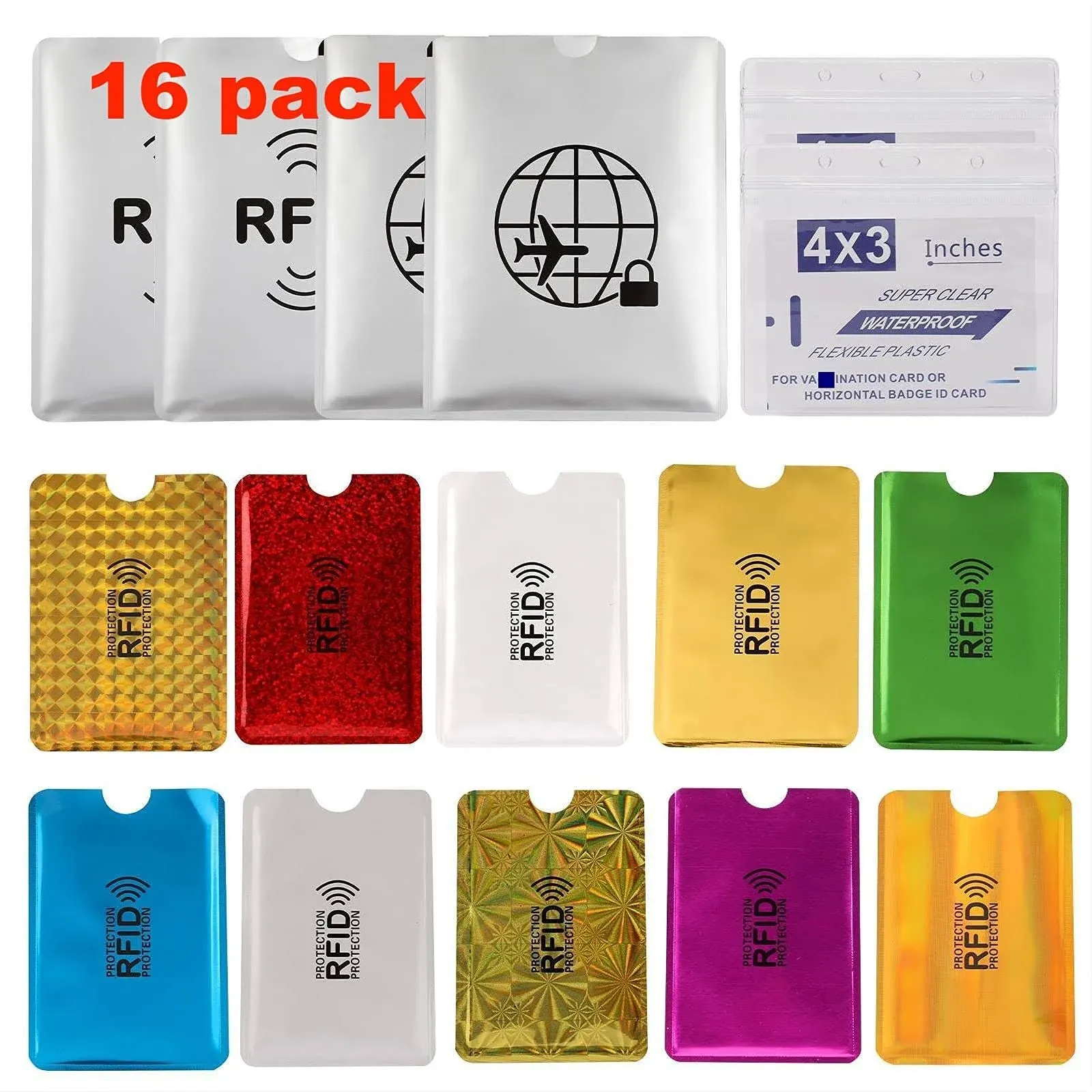 Luumxai 16 RFID Blocking Sleeves Envelopes