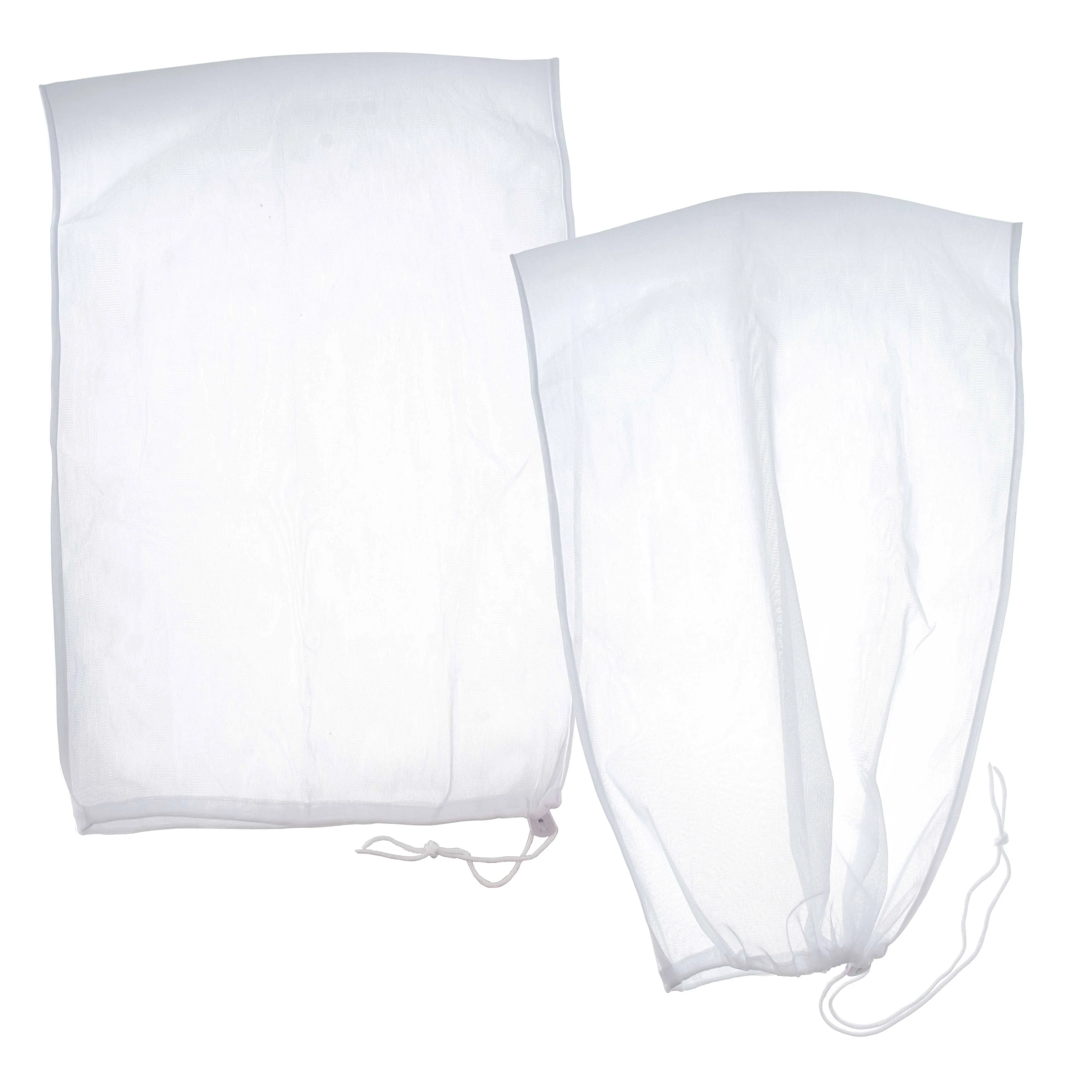 U.S. Pool Supply Fine Mesh Filter Bags for Leaf Vacuum Pool Cleaners, 2 Pack - Large 16 inch x 20 inch Replacement Net Bags, Locking Cord, Holds