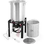 Outer Must 30 QT. Turkey Fryer Set with Basket and Burner Kit