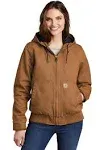 Carhartt Women's Washed Duck Active Jac (Carhartt Brown) 2XL