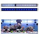 KZKR LED Aquarium Light 60-72 Inch Foldable Adjustable Fish Tank Light Hood L...