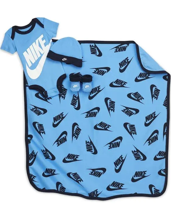 Nike Baby (0-12M) 4-Piece Set (w/ Blanket)