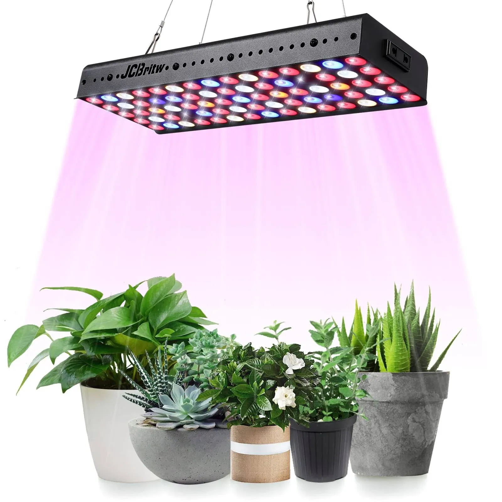 JCBritw LED Grow Light 9 Band Rich Colors Full Spectrum Growing Lamp Daisy Chain