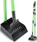 Niubya Pooper Scooper for Dogs, Metal Poop Scooper Tray and Rake Set with Adjustable Long Handle