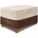 Vailge Rectangle Patio Ottoman Cover, Waterproof Outdoor Ottoman Cover with Padd