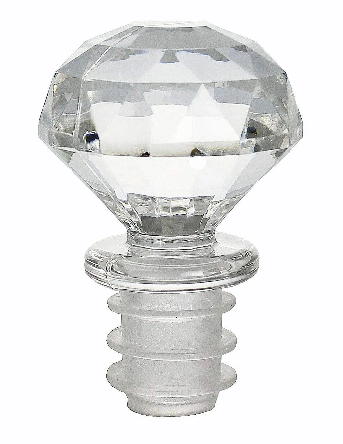 Prodyne Diamond Bottle Stopper, One Size, Clear