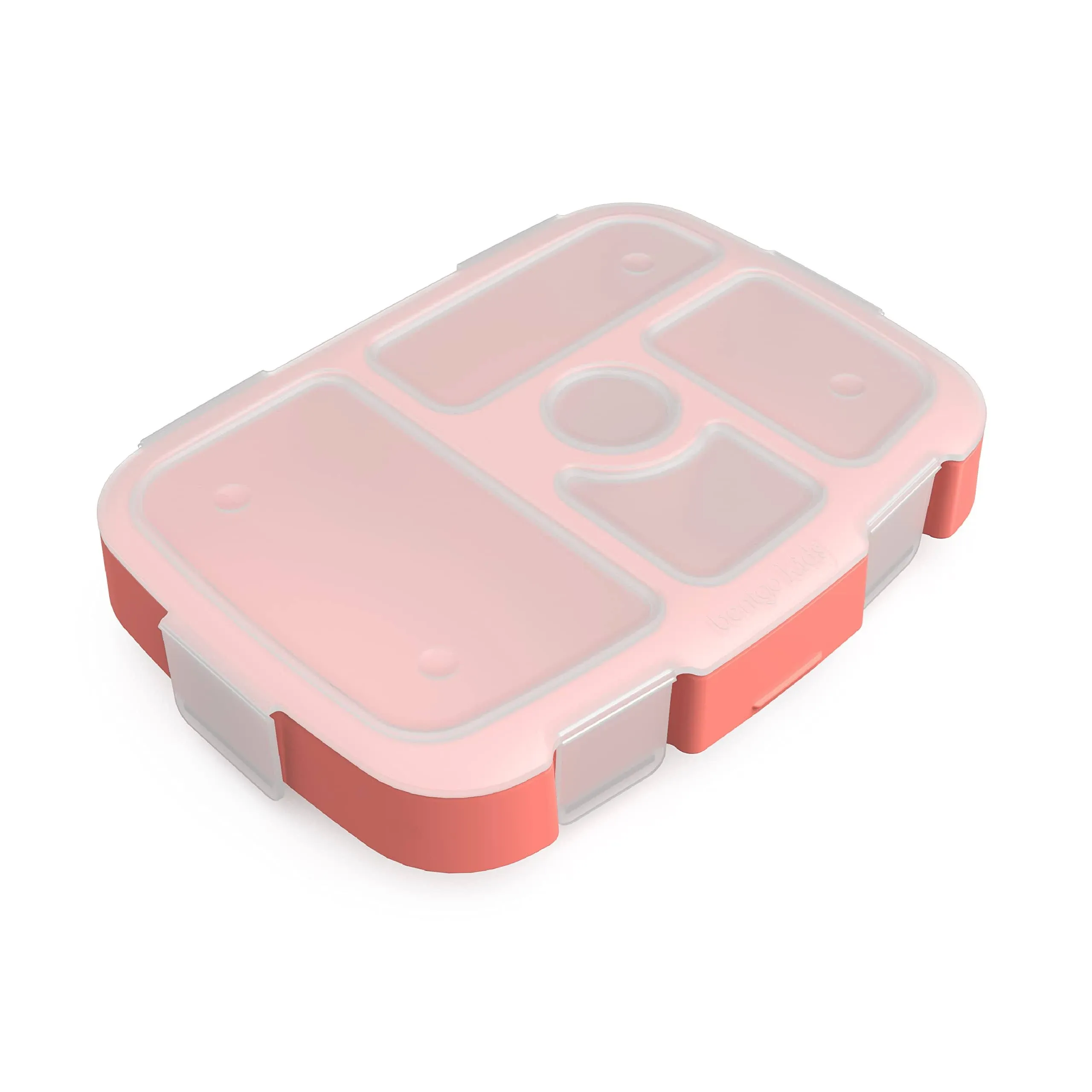 Bentgo Kids Tray with Transparent Cover Seafoam in Coral