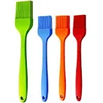 4 Pack Silicone Brush for BBQ Grilling Baking Kitchen Cooking