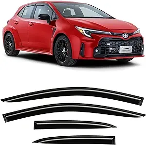 Rain Guards Vent Visors Shade for 2020-2024 Toyota Corolla Hatchback  | eBay