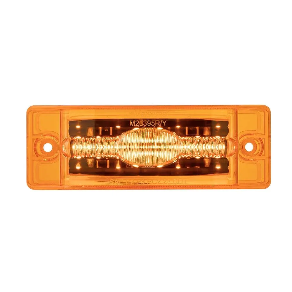 Maxxima M20395Y Amber 2" x 6" Super Bright LED Combination Clearance Marker Light