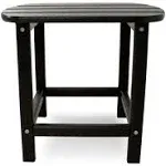 POLYWOOD South Beach 18 in. Side Table, Black