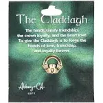 Cathedral Art unisex adult Cathedral Art Abbey CA Gift Claddagh Lapel Pin Carded, Gold, One Size US