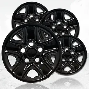 18&#034; 4pc Gloss Black Wheel Skins (Set of 4) for 2007-2021 Toyota Tundra