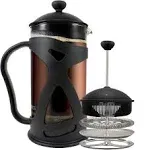 Kona French Press Black Premium Coffee Tea & Espresso Maker - 34 oz