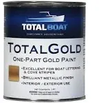 TotalBoat TotalGold Gold Metallic Paint (Quart)