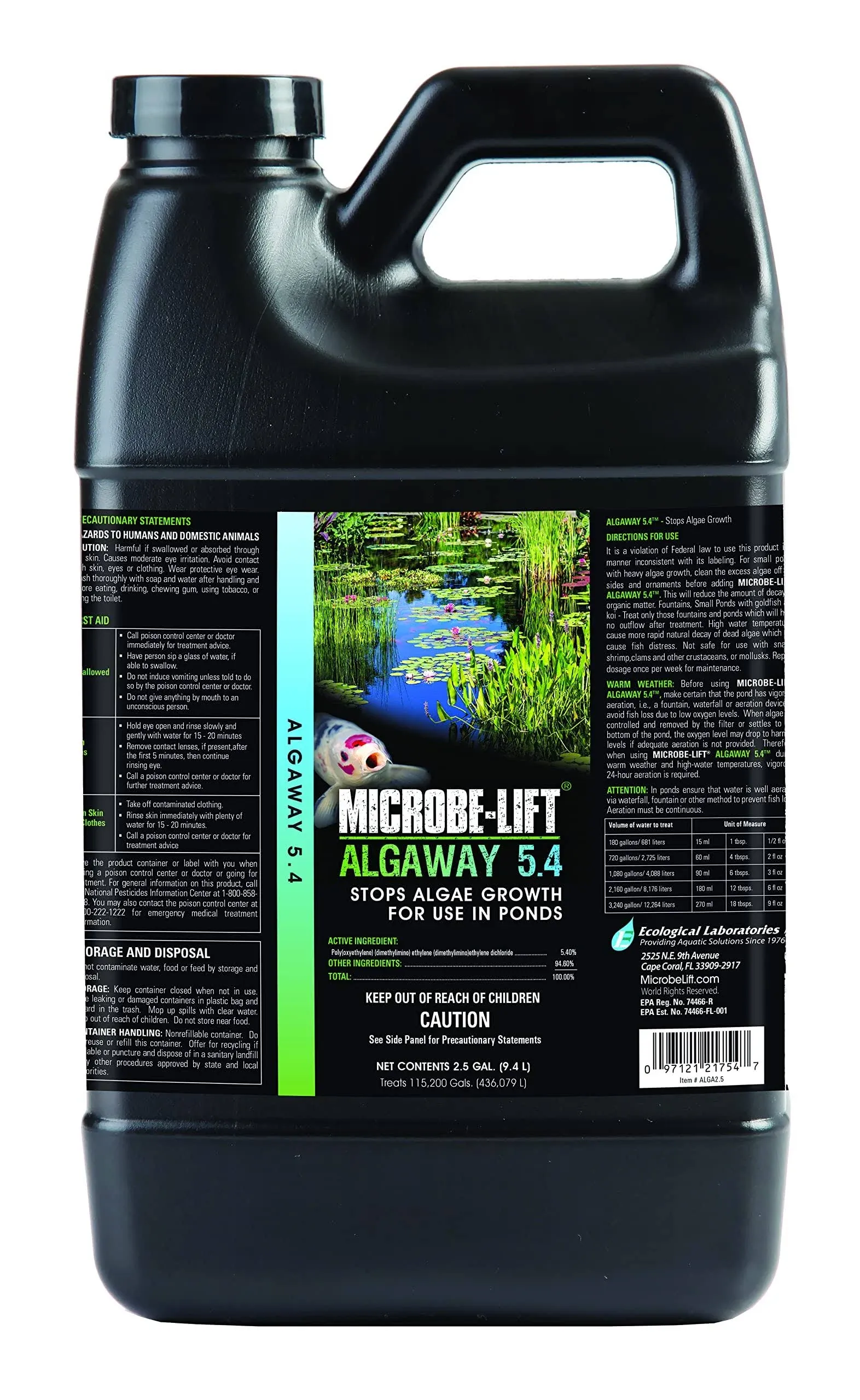 Microbe Lift Algaway 5.4 2.5 Gallons