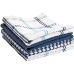 T-Fal Textiles 24397 4-Pack Cotton Flat Waffle Dish Cloth, Cool