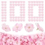 100 PCS Cherry Blossom Flowers Artificial Fake Flower Heads: Small Artificial Flowers for Home Room Dress DIY Accessories Wedding Party Supply Christmas Décor Hats Crafts; 2 Inch (Pink)