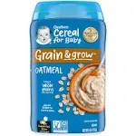 Gerber Baby Cereal, Single Grain Oatmeal - 8 oz canister