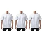 Pro Club Men's 3-Pack Heavyweight Cotton Short Sleeve Crew Neck T-Shirt