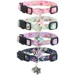 Yizepet Cat Collars with Bells, Breakaway Kitten Collar, Cute Kitty Collar in 4 Pack, Pet Supplies Accessories