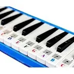 Piano Stickers for 32/37 Key Melodica-Transparent and Removable-Made in USA