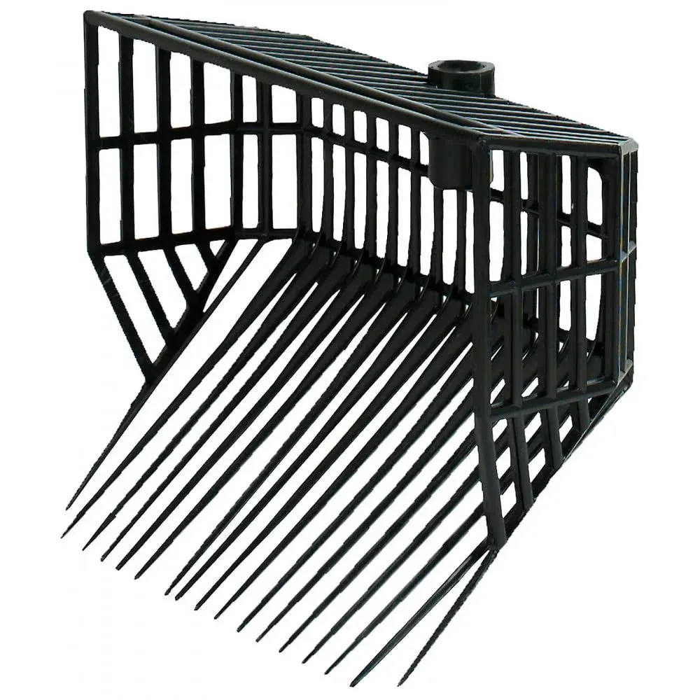 HORZE Durable Basket Pitchfork Replacement Head - Black - One Size