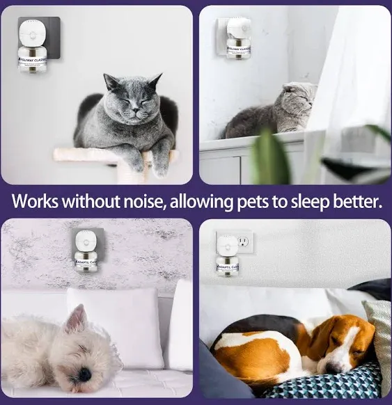 Cat Calming Diffuser Plug-in, Pheremones Calming Diffuser for Cats and Dog Multicat Diffuser Starter Kit Compatible with Cat Calming Spray, ONLY Diffuser Head