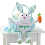 Personalized Blue Bunny Easter Basket