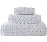 Bagno Milano 100% Turkish Cotton Jacquard Luxury Towel Set – Quick Dry Non-GMO Ultra-Soft, Plush and Absorbent Luxury Durable Turkish Towels Set