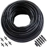 1/4" Poly Dripline 6" Spacing 0.5 GPH 100' Brown Drip Tubing