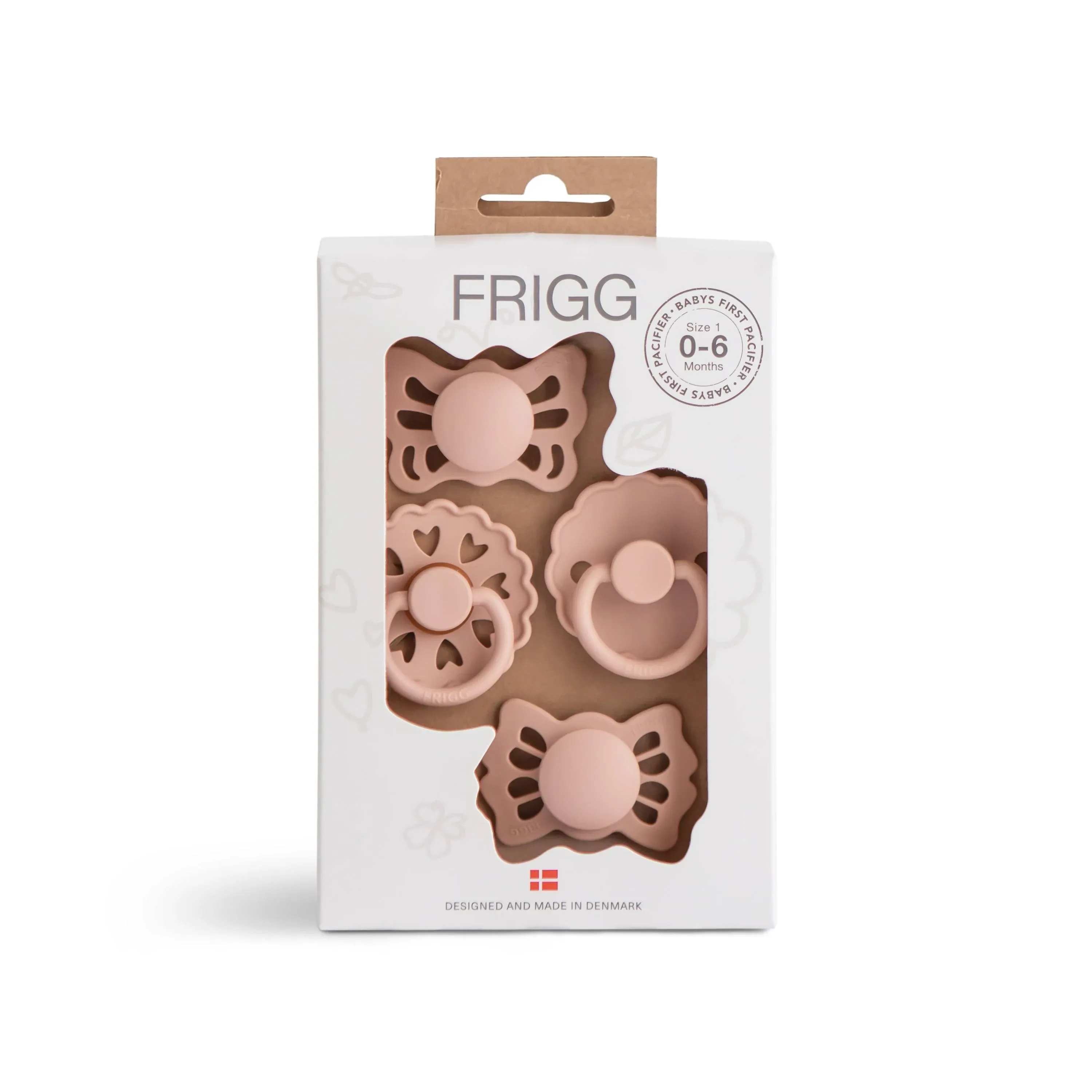 FRIGG Baby's First Pacifier Moonlight Sailing 4-Pack