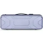 Crossrock 4/4 Violin Case | ABS Molded Hardshell with Combination Lock, Accessory Compartment, and Backpack Straps -Silver (CRA420VFSL)