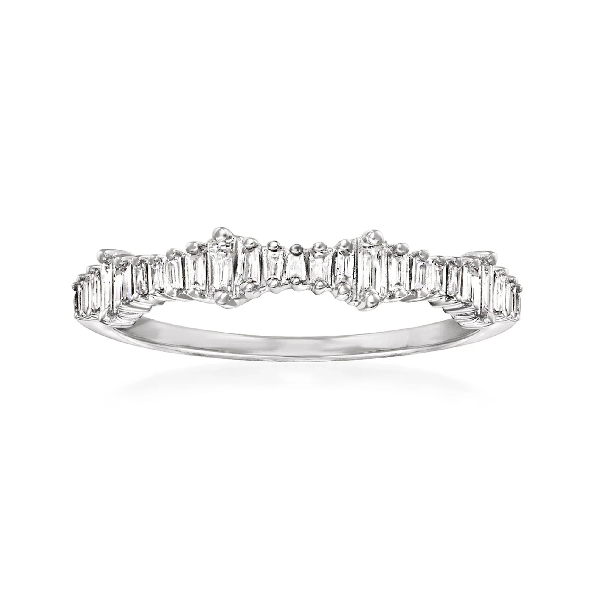 Ross-Simons 0.20 ct. t.w. Baguette Diamond Ring in 14kt Gold