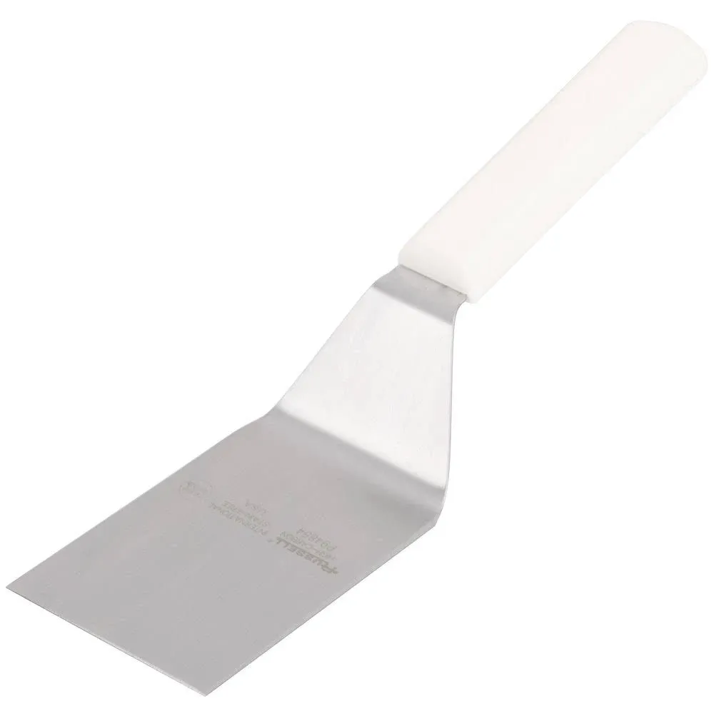 Dexter Russell P94854 Basics White Handle 4 x 3" Hamburger Turner