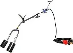 Flame King 1 Million BTU Dual Propane Torch Kit Heavy Duty Weed Burner