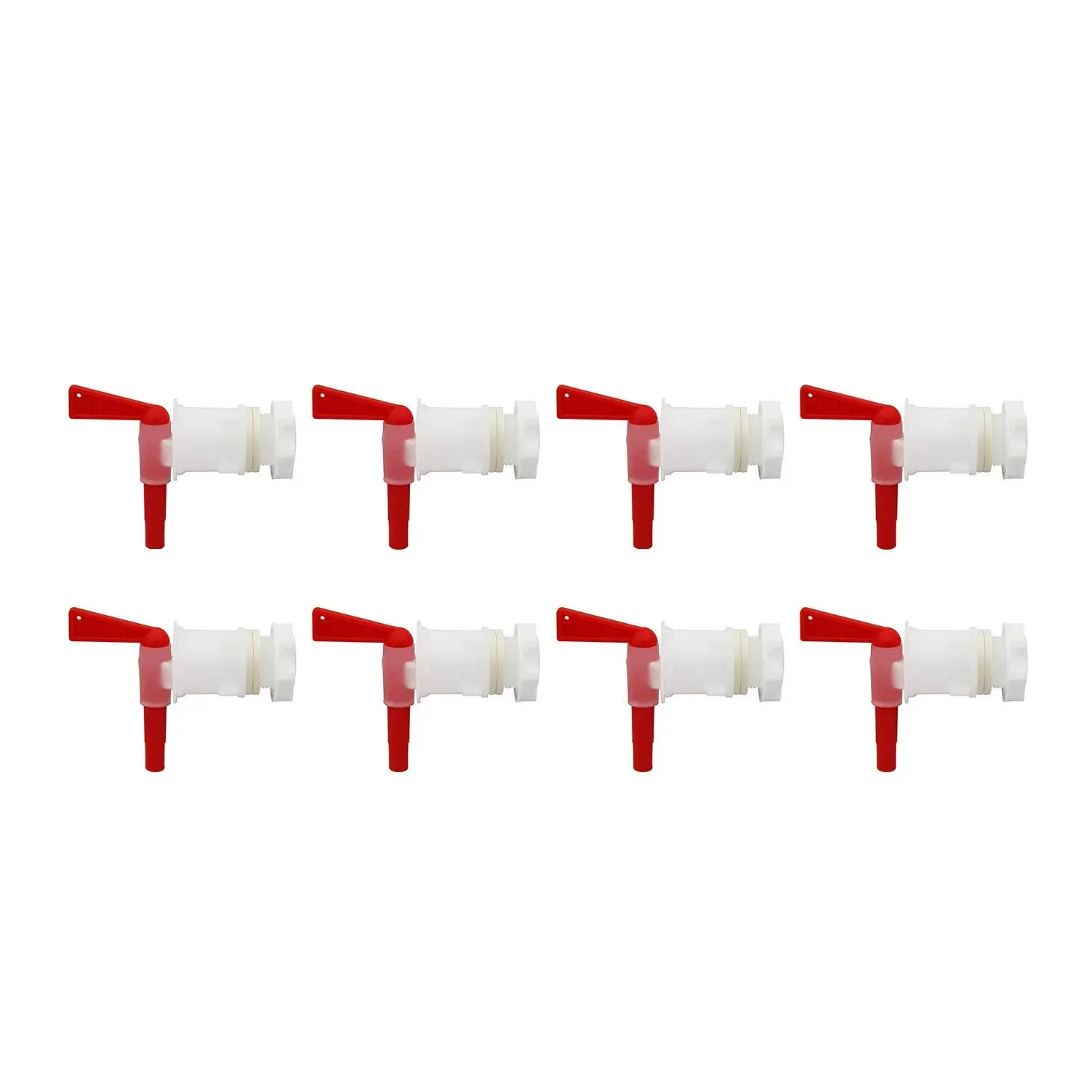 Aquanation Plastic Bottling Spigot Bucket Tap - Brewing Beer Alcohol Bottling Spigot for Fermenter Bottling Bucket (Pack of 8)