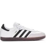 Adidas Kids' Samba Indoor Soccer Shoes, Size 5, White