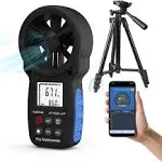 HoldPeak Handheld Anemometer Bluetooth with Tripod, Digital Wind Speed Gauge ...