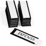 25 C Channel Magnetic Card Holders, Magnetic Card Holder, 1" x 3", 25 Holders