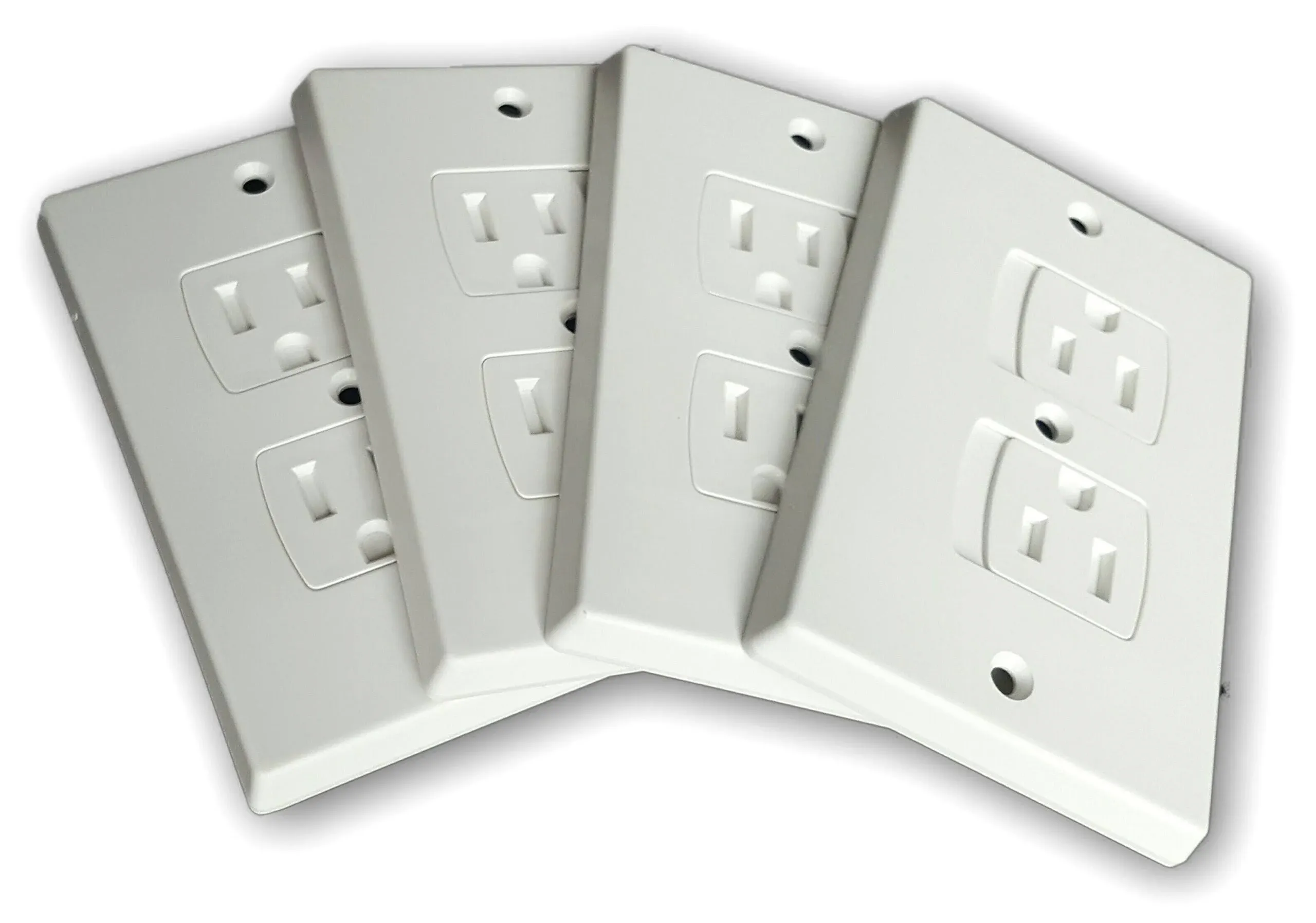 Self-Closing Electrical Wall Outlet Covers for Baby Proofing, Premium Plastic, 