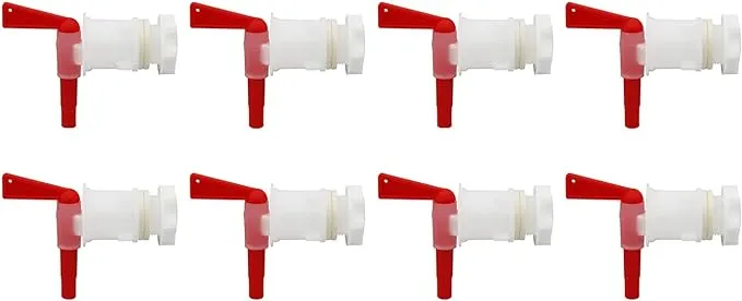 Aquanation Plastic Bottling Spigot Bucket Tap - Brewing Beer Alcohol Bottling Spigot for Fermenter Bottling Bucket (Pack of 8)