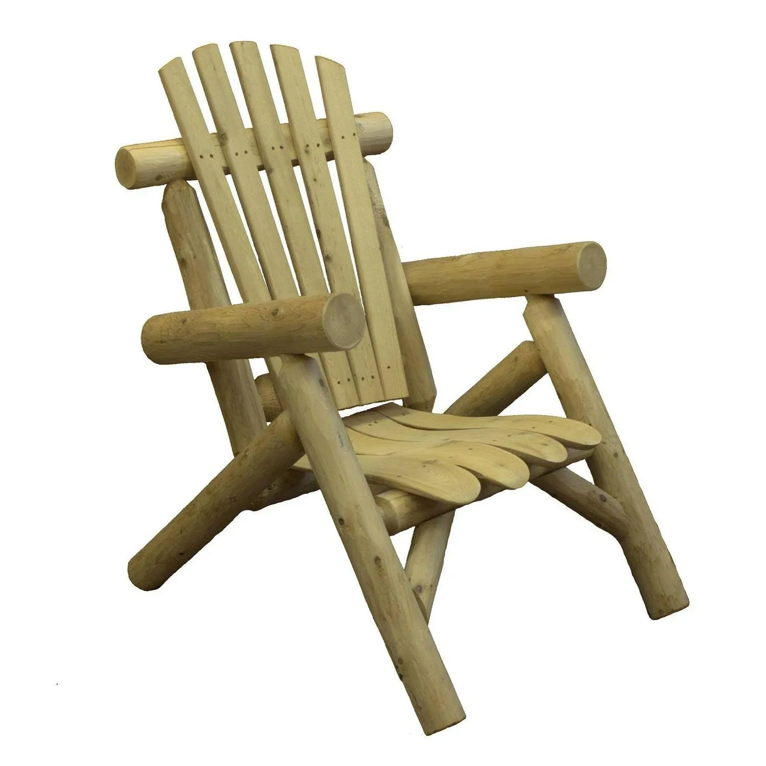 Lakeland Mills Cedar Log Lounge Chair